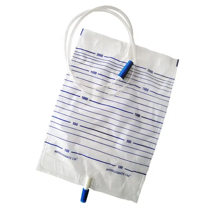 High quality urine collection bag Medical urinal bag for adult Factory price urinary drainage bag 2000ml