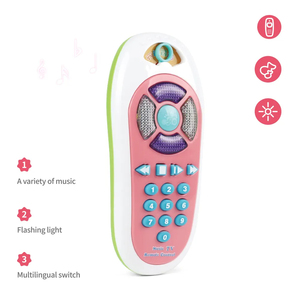 Bebek uzaktan oyuncak yürümeye başlayan müzikal öğrenme için benzersiz öğrenme uzaktan düğmeler yanıp sönen ışıklar ile bebek müzik melodileri oynar - Product Image 4