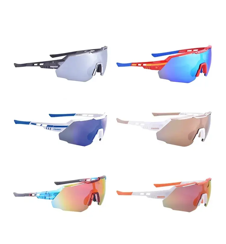 2024 Cost-effective cycling sunglasses Running UV400 Windproof PC Sport Sunglasses Custom logo Outdoor Bicycle brand