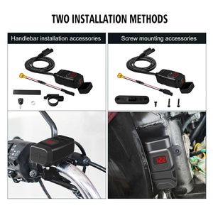 QC3.0急速充電30WハンドルバーマウントUSBポートおよび自転車用Cタイプ充電器 - Product Image 6