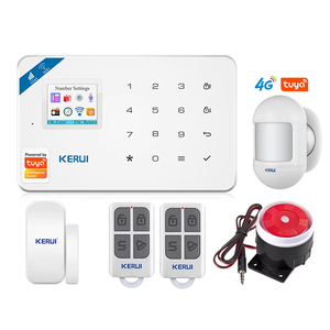 科睿最新图雅智能应用无线4G/2G GSM/WIFI家庭安全报警系统，带门传感器PIR检测器警报器SOS系统 - Product Image 1