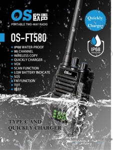 Display a LED di alta qualità IP68 impermeabile Walkie Talkie PMR Free-licenza Radio con cavo di programmazione per attività all'aperto - Product Image 4