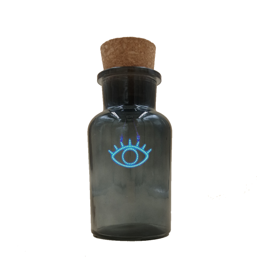 Ojo de botella gris