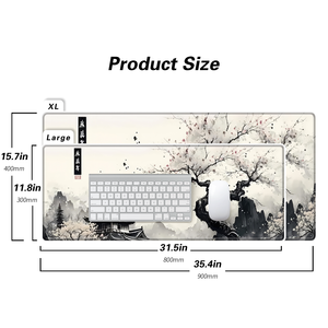 Trung Quốc phong cách mực Chuột chơi game pad bàn lớn Mat nghệ thuật Sakura phong cảnh mở rộng bàn phím máy tính Chuột Mat - Product Image 3