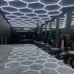 SUEZ Garage-Detaillierungsbeleuchtung Sechseck-Led-Arbeitsdeckenlicht DIY-Design heißer Verkauf hochwertiges Sechseck-Led-Licht