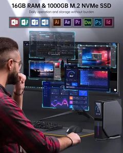 Popolare INTEL 12TH N100/N95 CPU Minipcs S1 Barebone sistema DDR4 8G 16GB LINUX Windows MINI PC supporto Oem Odm computer desktop
