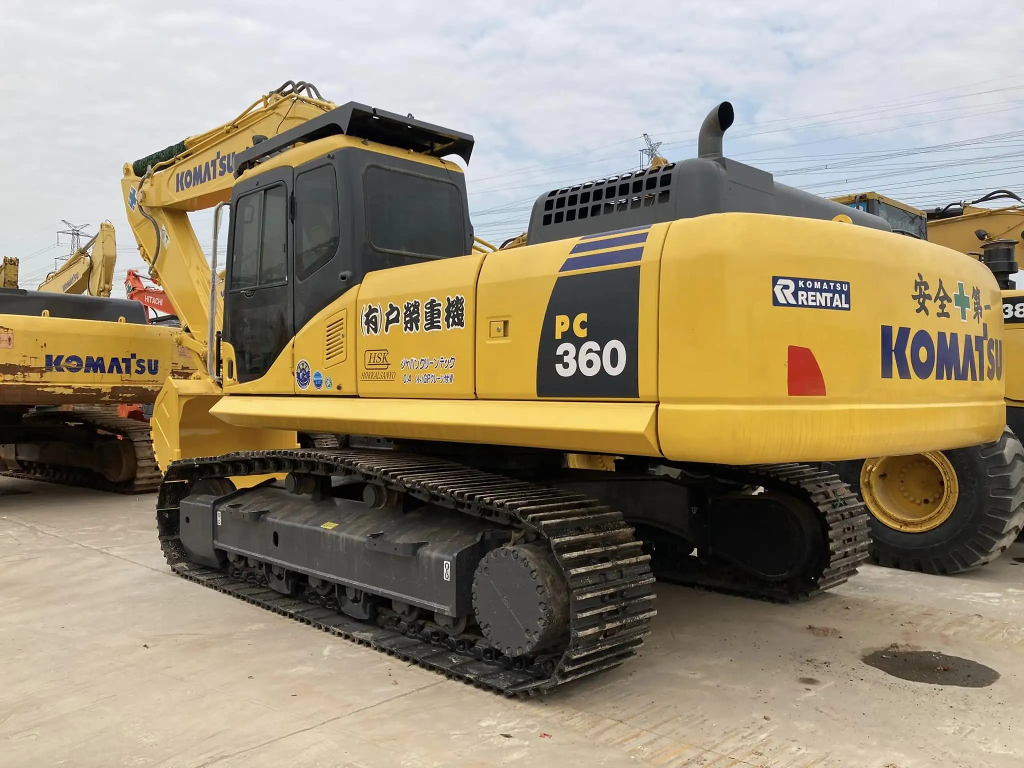 Japón importó 36 toneladas de excavadora de segunda mano, excavadora hidráulica original Komatsu PC360 vendida a bajo precio