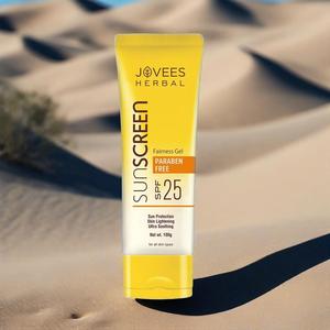 Joveesハーブ日焼け止めフェアネスジェルSpf 25 100 Mlアンチエイジングとブライトニングスキン