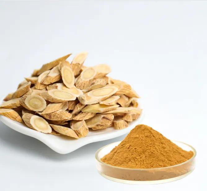 Nguyên liệu astragalus chiết xuất từ rễ polysaccharides 70% Trung Quốc astragalus Polysaccharide