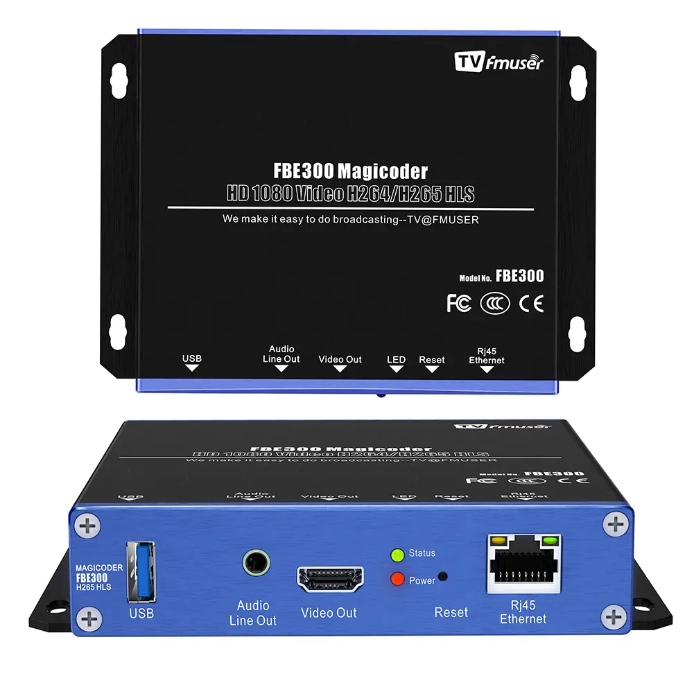 FMUSER FBE300 Magicoder Video Transcoder IPTV decodificador codificador transcodificación de vídeo RTSPRTP/UDP RTP/UDP unicast HTTP TS