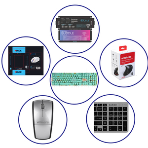 Tragbare kabel gebundene USB-Tastatur für Tablet-Computer PC-Regenbogen tastatur Leuchten Tastatur LED Tasten - Product Image 5