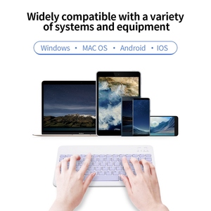 Teclado BT inalámbrico de 10 pulgadas Universal recargable colorido para teléfono móvil/tableta Compatibilidad de tres sistemas - Product Image 4
