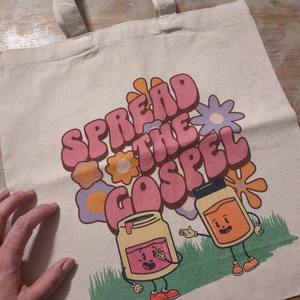 Phong cách cổ điển lây lan các Phúc âm Christian resueable Tote Túi tùy chỉnh thời trang vai Jesus đức tin bông vải Tote Túi cho món quà - Product Image 5