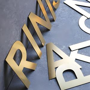 Tùy chỉnh ngoài trời không thấm nước không thắp sáng PVC Acrylic dấu hiệu kim loại với kỹ thuật số biểu tượng đồ họa - Product Image 5