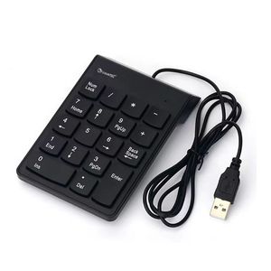 Venta caliente portátil Mini teclado numérico con cable 18 teclas interfaz USB número teclado tijera Operación Nuevo diseño de caja - Product Image 2