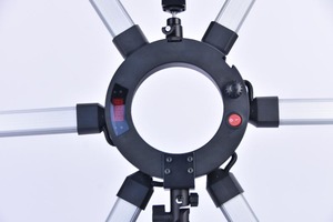 FOSOTO FT-06ไฟถ่ายภาพวิดีโอจากกล้อง,ขาตั้งกล้อง3200K-5500K พร้อมขาตั้งกล้องสำหรับโทรศัพท์กล้อง6หลอด Eyes Star LED Tiktok ไฟวงแหวน - Product Image 3
