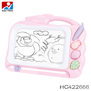 Hola oyuncaklar karikatür at tasarım çocuklar müzik ve ışık ile manyetik çizim kurulu - Product Image 6