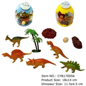 ของเล่นพลาสติกที่มีสีสันไดโนเสาร์ไข่ของเล่นสำหรับขายส่ง - Product Image 4