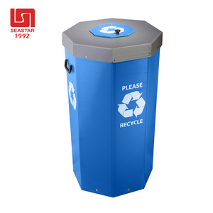 Geri dönüşüm kutuları oluklu plastik çöp kutusu mavi geri dönüşümlü 4mm-5mm özel boyut - Product Image 3