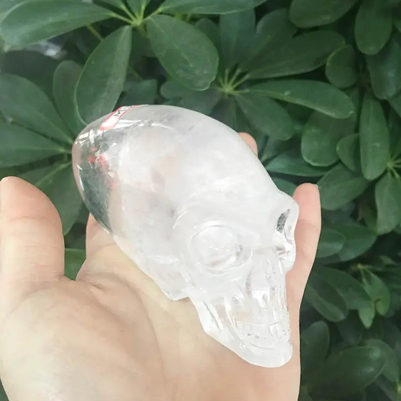 Groothandel Aangepaste Hand Gesneden Natuurlijke Bergkristallen Schedels Alien Voor Home Decoratie