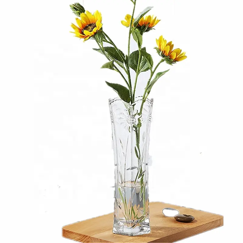 Zarif Centerpiece Ithalat Kesim Cam Çiçekler Vazo