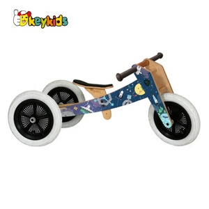 Newデザイン<span class=keywords><strong>3</strong></span>で1木製バランスバイク子供のためのW16C215