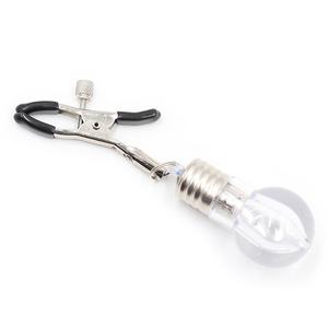 新BDSM色情恋物癖金属身体乳头穿孔玩具彩色灯泡乳头夹性角色扮演奴隶夫妇束缚