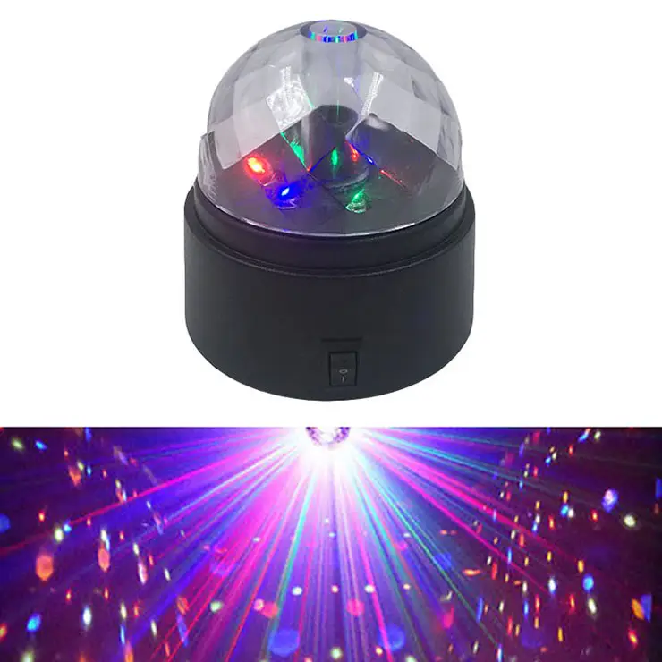 Mini LED RGB BOLA MÁGICA discoteca efecto cristal baile fiesta escenario Luz