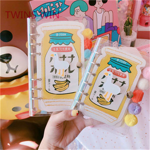 Colorful Loose-leaf Nota Libro di Copertura IN PVC Notebook con Chiusura A Bottone A Pressione 1466