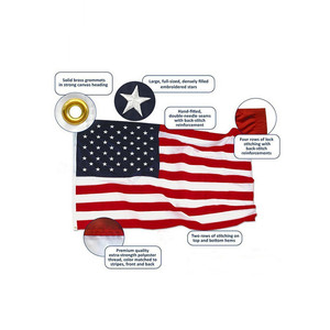 Huiyi Fast Delivery Polyester Custom National Countries Flag Country American Usa Flags - Product Image 5