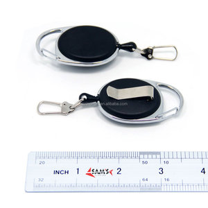 Promosyon kore pazarı karabina geri çekilebilir Metal rozeti makara tutucu geri kemer klip döner kanca ile baskılı Logo - Product Image 6