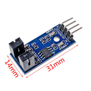 4 Pin Geschwindigkeit Sensor Modul Slot Typ IR Optokoppler Geschwindigkeit Sensor Modul LM393