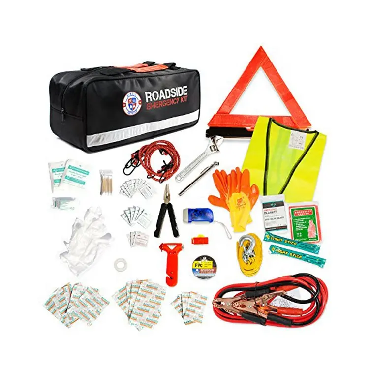 Kit de emergencia para coche, Kit de emergencia para carretera, con Cable de salto