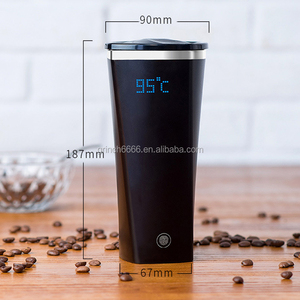 Stainless Steel Electric Smart Mug Electric Kettle Heated Mug Coffee <span class=keywords><strong>Cup</strong></span> With Charger Heating <span class=keywords><strong>Cup</strong></span>