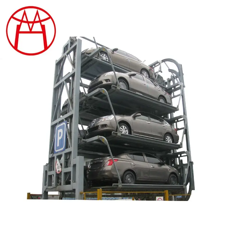 Automated car parking system for 6-20 cars vertical rotary parking