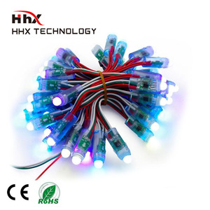 50pcs/lot 12mm 2811 IC <strong>RGB</strong> <strong>Led</strong> Module <strong>String</strong> Waterproof DC12V Digital Full Color <strong>Led</strong> <strong>Pixel</strong> <strong>Light</strong> - Product Image 1