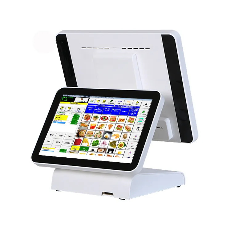 15 inch Touch POS met 12 inch Tweede Monitor Dual Screen POS Systeem