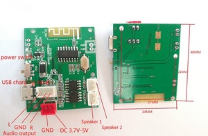 Amplifikatör ses kartı 5V 2*5W güç amplifikatörü Stereo şarj istemi dekoder PCBA 3.7-5V