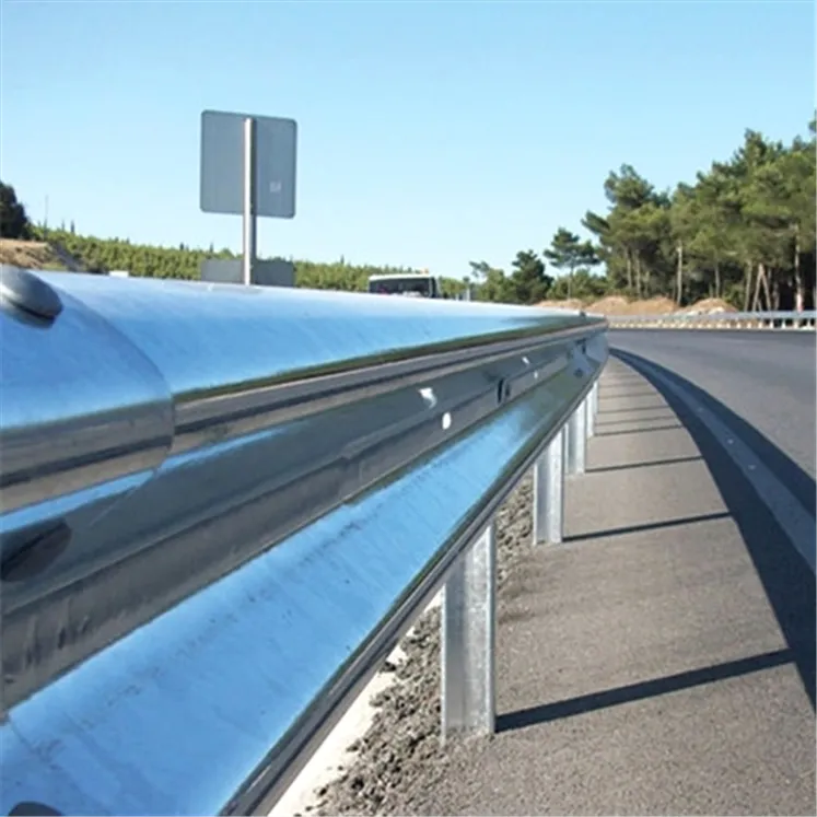 Popular road safety barrier high quality galv steel highway posts galvanized guardrail systems