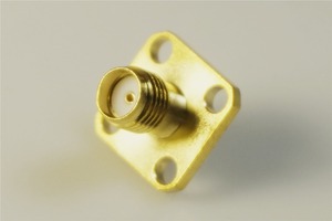 <span class=keywords><strong>SMA</strong></span>コネクタRFSMAメスシャーシパネルマウントはんだフランジ4穴12.7x12.7mm