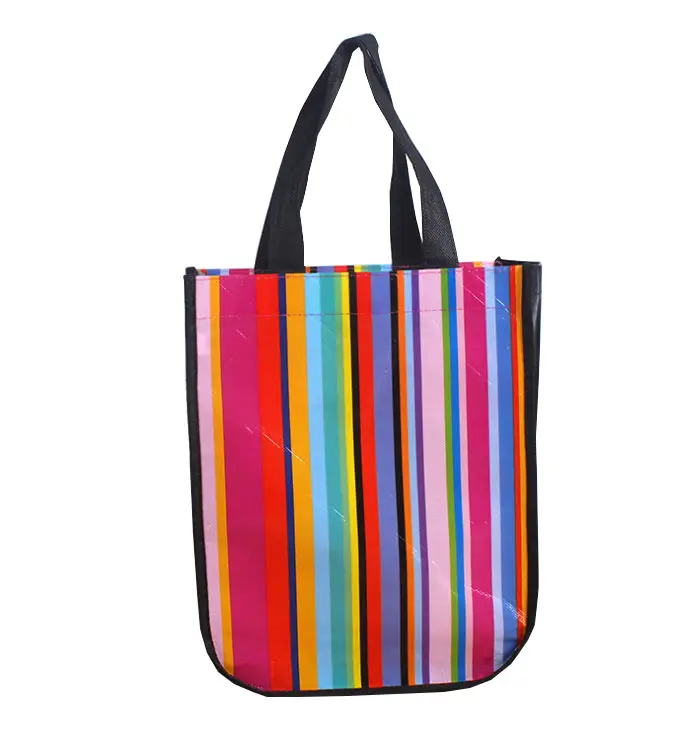 Vendita calda Logo personalizzato stampa promozionale riutilizzabile nuovo stile di Design laminazione pp non tessuto shopping bag