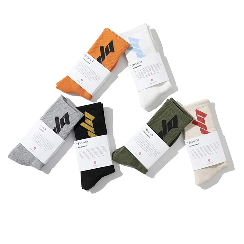 Atacado custom made simples meias de basquete para venda