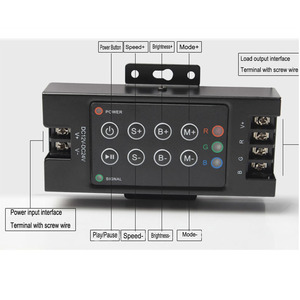 8 Key RF RGB Controller DC 12V 24V RF Wireless Dimmer LED Controller For Lighting String LED Strip - Product Image 3