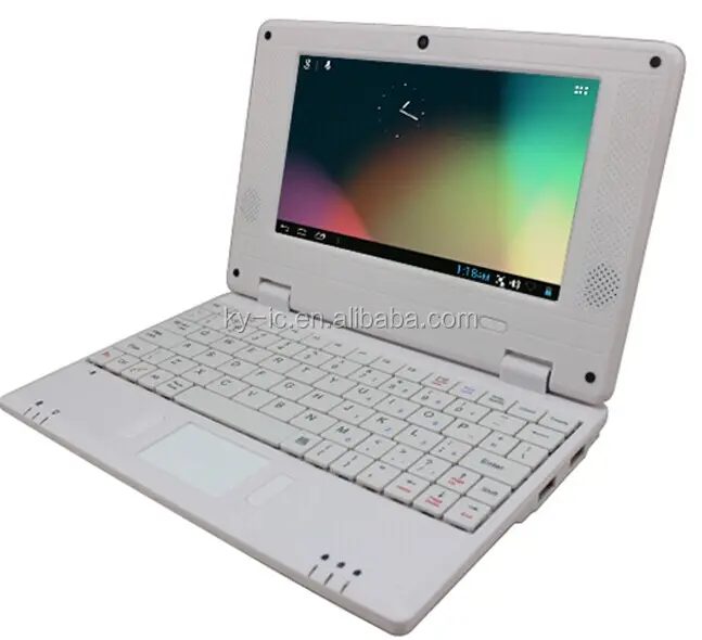 Sıcak satış Mini 7 inç VIA8850 Android 4.1 Netbook dizüstü 4GB 1.25GHz + Webcam