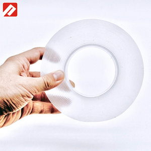Yüksek kalite 1M temizle Nano PU jel PU Ivy kaymaz bant çift taraflı su aktif yapıştırıcı 30mm genişlik 5m antistatik sıcak eriyik rulo