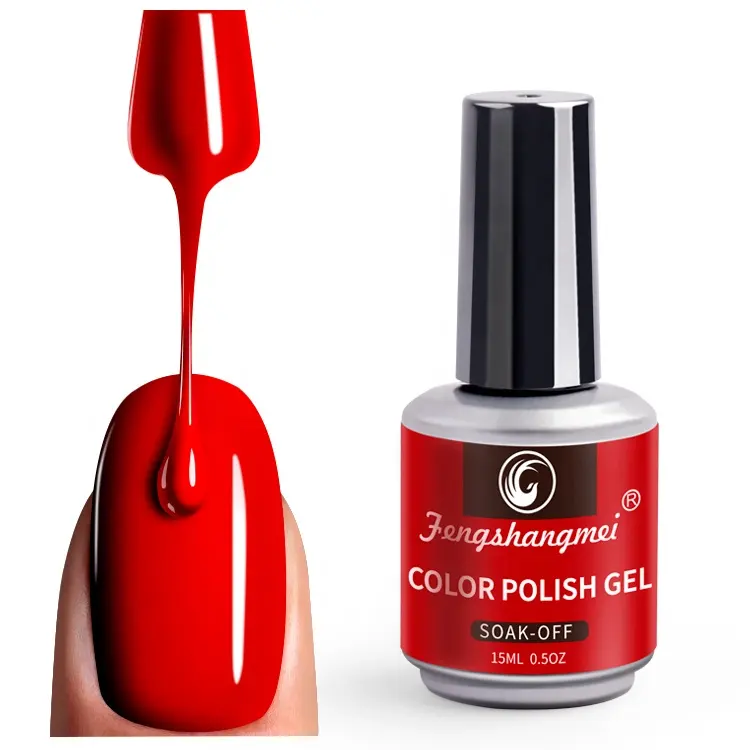 Fengshangmei-esmalte de uñas en Gel, no tóxico, brillante, de alta calidad, 15ml