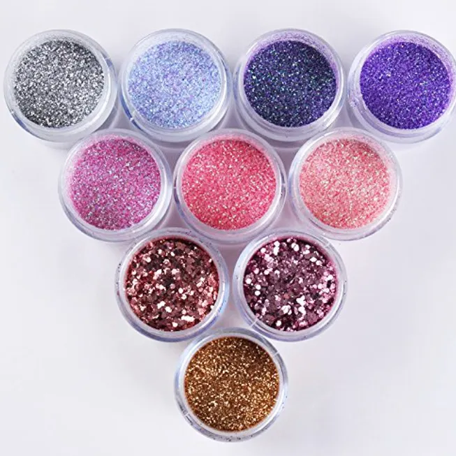 10ml Nail Art Glitter Powder Dust Muti-color Sequins Paillette Tips Decoration