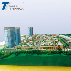 Diorama edifício, modelo de arquitetura acrílica miniatura
