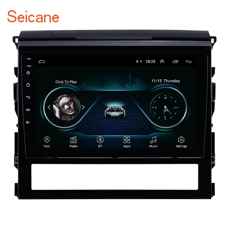 9 pulgadas Android 11,0 pantalla táctil coche DVD sistema Multimedia GPS Navi estéreo para 2016 Toyota Land Cruiser con WIFI música USB