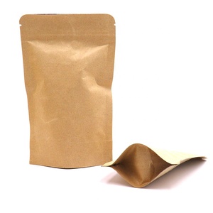 Kraft kağıt değil açmak pencere standları kilitli torba kese paketleme